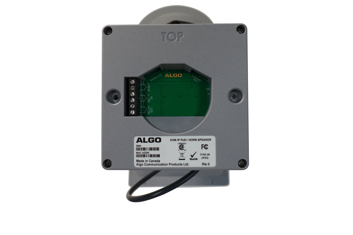 Algo 8197 IP PoE+ Weather-Hardened Horn Speaker