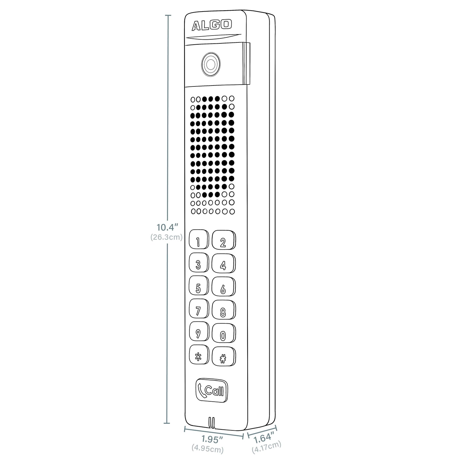 Algo 8039 IP Video Mullion Intercom