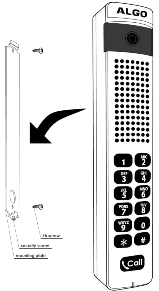 Algo 8039 IP Video Mullion Intercom