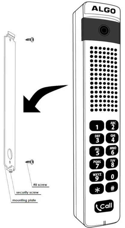 Algo 8039 IP Video Mullion Intercom
